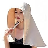Sun Hats for Women Sun Protection Wide Brim Shawl with Neck Flap Hiking Visor Hat Outdoor Summer Beach Hat Fishing Hat