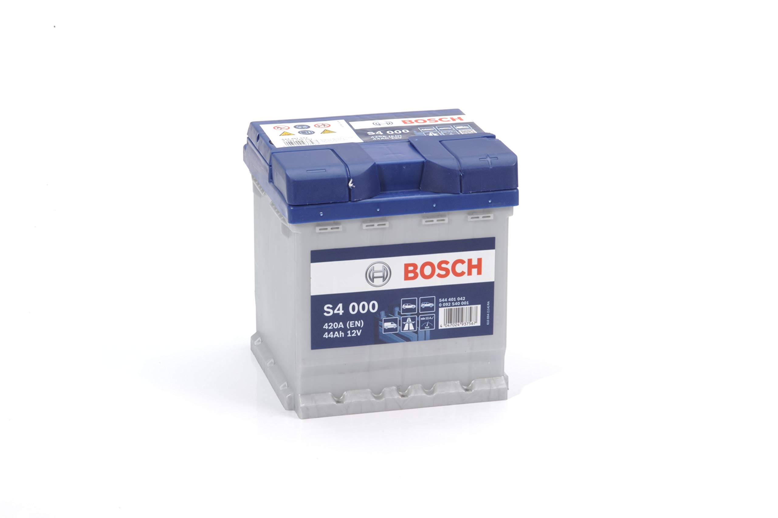 Bosch S4000 - car battery - 44A/h - 420A - lead-acid technology - for vehicles without Start/Stop system