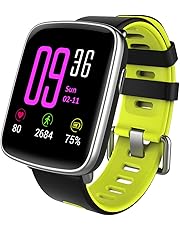 YAMAY Smartwatch Fitness Tracker Android iOS Impermeabile IP68 Uomo Donna Bambini Smart Watch Orologio Cardiofrequenzimetro da Polso Braccialetto Sport Contapassi Cronometro per iPhone Samsung Huawei