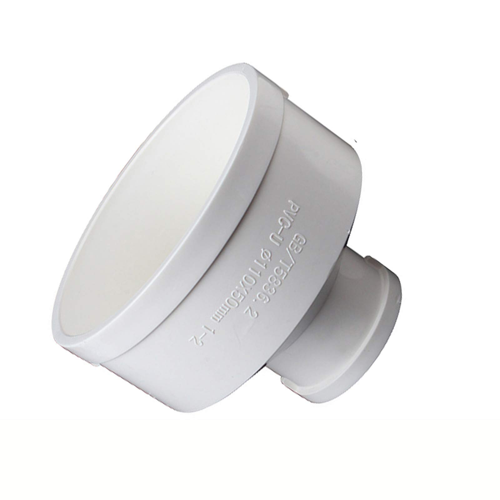 Plastic Duct Pipe Reducer Connector, Downpipe 110mm to 50mm Downpipe Reducer, Reducer Connector Tube, Ducting Connector for Ducting and Extractor Fans (Drain, Waste and Vent)
