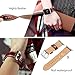 top4cus Leather Band Compatible with Apple Watch 38mm 42mm 40mm 44mm 41mm 45mm Genuine Leather Strap Series 7/6/SE/5/4/3/2/1 Band for Men and Women (42/44/45mm, Unique Brown)