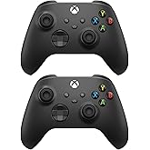 Microsoft Xbox Core Wireless Controller 2-Pack Bundle – Carbon Black – Xbox Series X|S, Xbox One, and Windows Devices