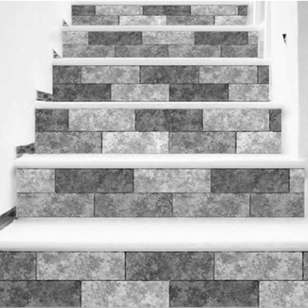 Atyhao Stair Sticker - Simulation Brick Grain Pattern Wall Decal, Self-Adhesive Floor Sticker, Home Decor (18x100cm)