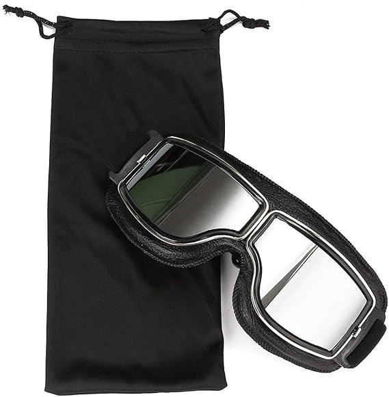 MASO Motorcycle Goggles Over Glasses Eyewear Motorbike Windproof Silver Amazon.co.uk Car