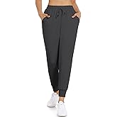 MOREFEEL Fleece Lined Joggers with Pockets for Women High Waisted Thermal Sweatpants Winter Yoga Pants Hiking Running