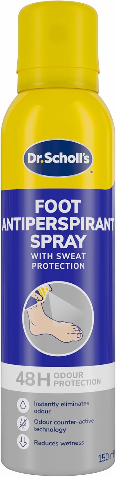 Dr. Scholl’s Fresh Step Antiperspirant Spray 96g - 24 Hour Odour Protection