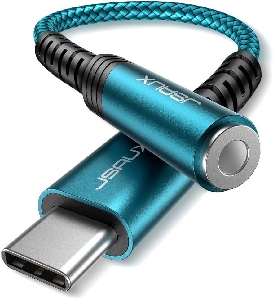 Adaptateur USB type C vers prise casque femelle 3,5 mm, JSAUX USB C