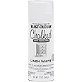 Rust-Oleum 302591 Chalked Spray Paint, 12 oz, Linen White Ultra Matte, 12 Ounce (Pack of 1)