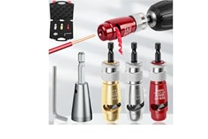 WEERSHUN Wire twister tool for drill，2024 Wire Stripping and Twisting Tool，Portable Wire Twister for Power Drill, Cable Quick Stripping and Connector (Color : 1 Set With Wire Twister)