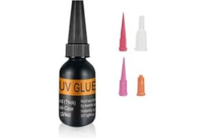 Riverruns UV Clear Glue Three Formula Thick Glue Fly Tying for Building Flies Flies Heads Bodies and Wings Tack Free Special 
