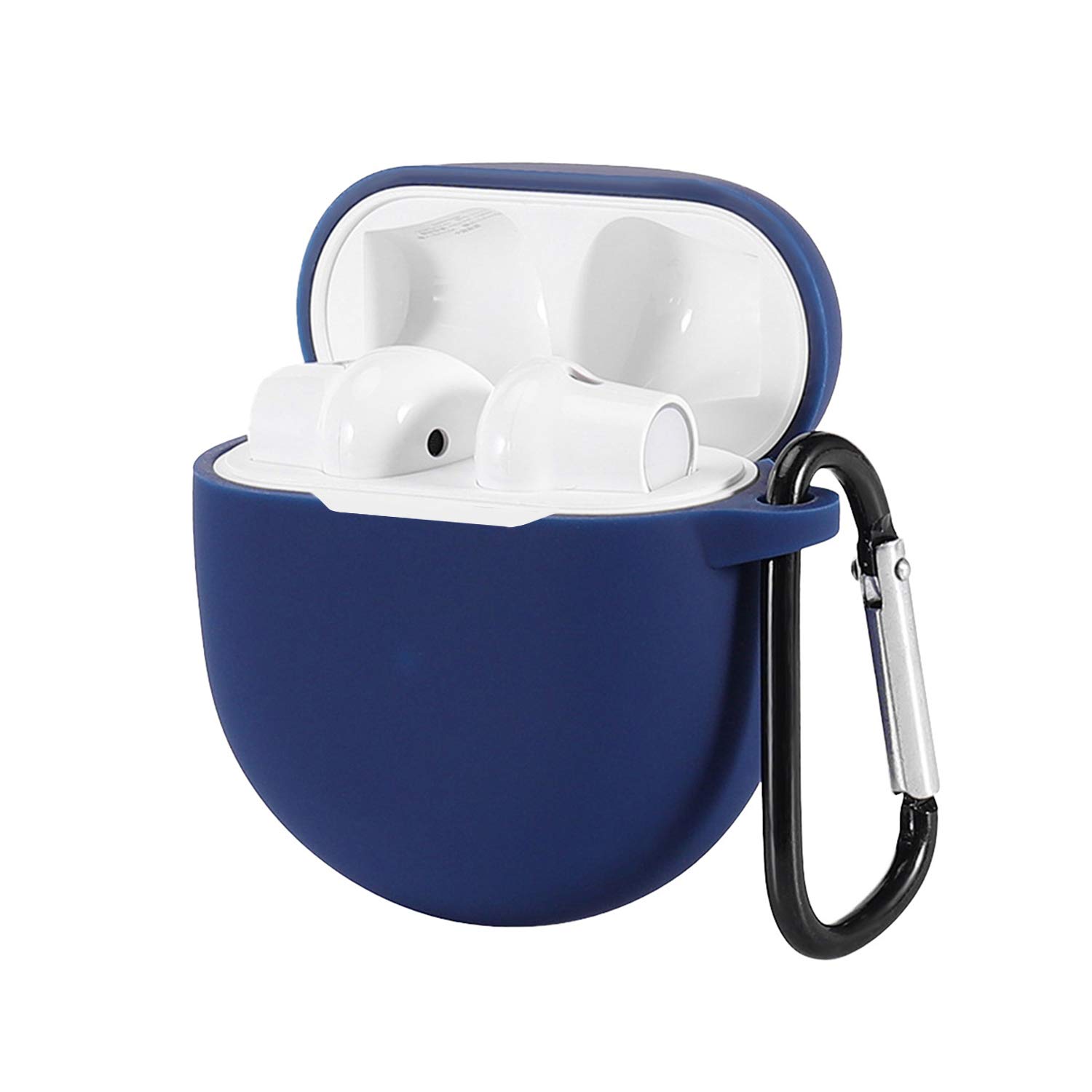 SCL Earphone Case for OnePlus Buds Case [Dark Blue] OnePlus Buds Cover Skins Silicone Case Shock Proof Protective Resistant Cover for OnePlus Buds