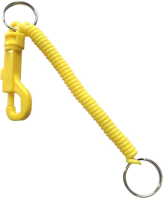 Merriway BH03474 Plastic Spiral Key Ring Yellow Amazon.co.uk DIY & Tools