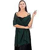 changyexi Chiffon Shawl for Women Formal, Elegant Shawls and Wraps for Evening Dresses, 1920s Soft Wedding Brides Scarf