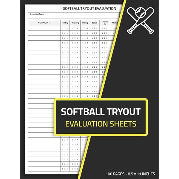 softball-tryout-evaluation-sheets-softball-evaluation-sheet-for-softball-team-tryouts-and-softball-player-assessments-100-sheets-editions-mekitryoutevale-amazon-com-books for Free Printable Baseball Tryout Evaluation Form Softball Tryout Evaluation Sheets: Softball evaluation sheet for softball team tryouts and softball player assessments | 100 Sheets: Editions, mekitryoutevale: Amazon.com: Books for Free Printable Baseball Tryout Evaluation Form
