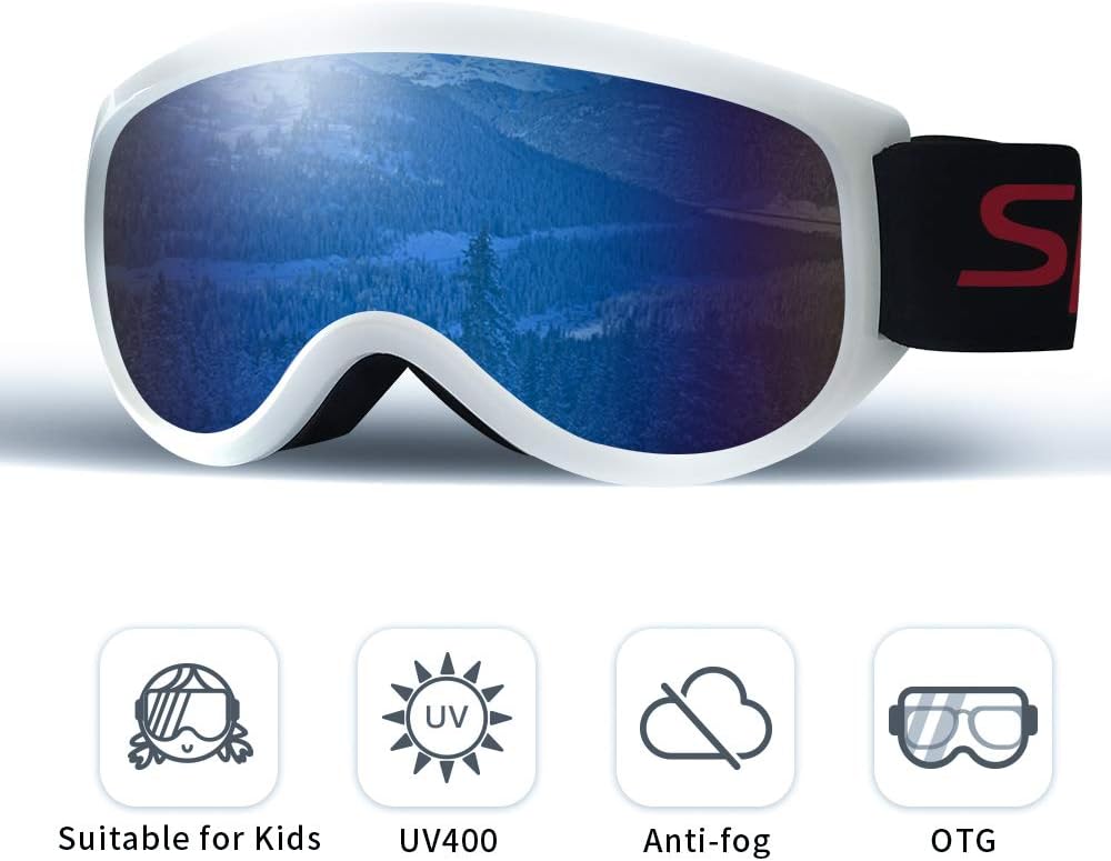 Mayeit Ski Goggles, 2020 Upgraded Anti Fog & OTG Snowboard Snowmobile Goggles for Men Women and Youth - Dural Layers 100% UV400 Protection