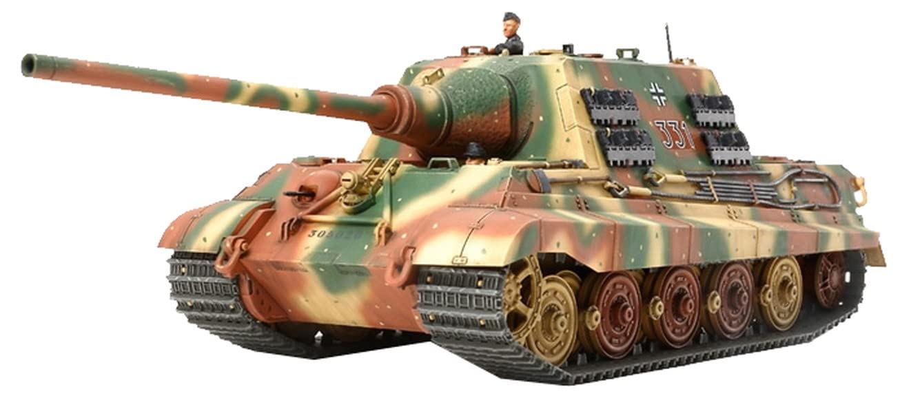 TAMIYA 300032569 - WWII Heavy German Tank Jagdtiger, Early Production. 1:48, Medium, Yellow