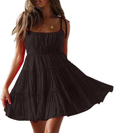 black mini dress casual