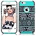 6S Case, iPhone 6 cover, MagicMobile Dual Layer [Heavy Duty] Armor Ultra Protective Case For Apple iPhone 6 & 6S [Chevron-Cute Elephant] Custom Print Shock Impact Resistant Cover Navy Blue/ Turquoise