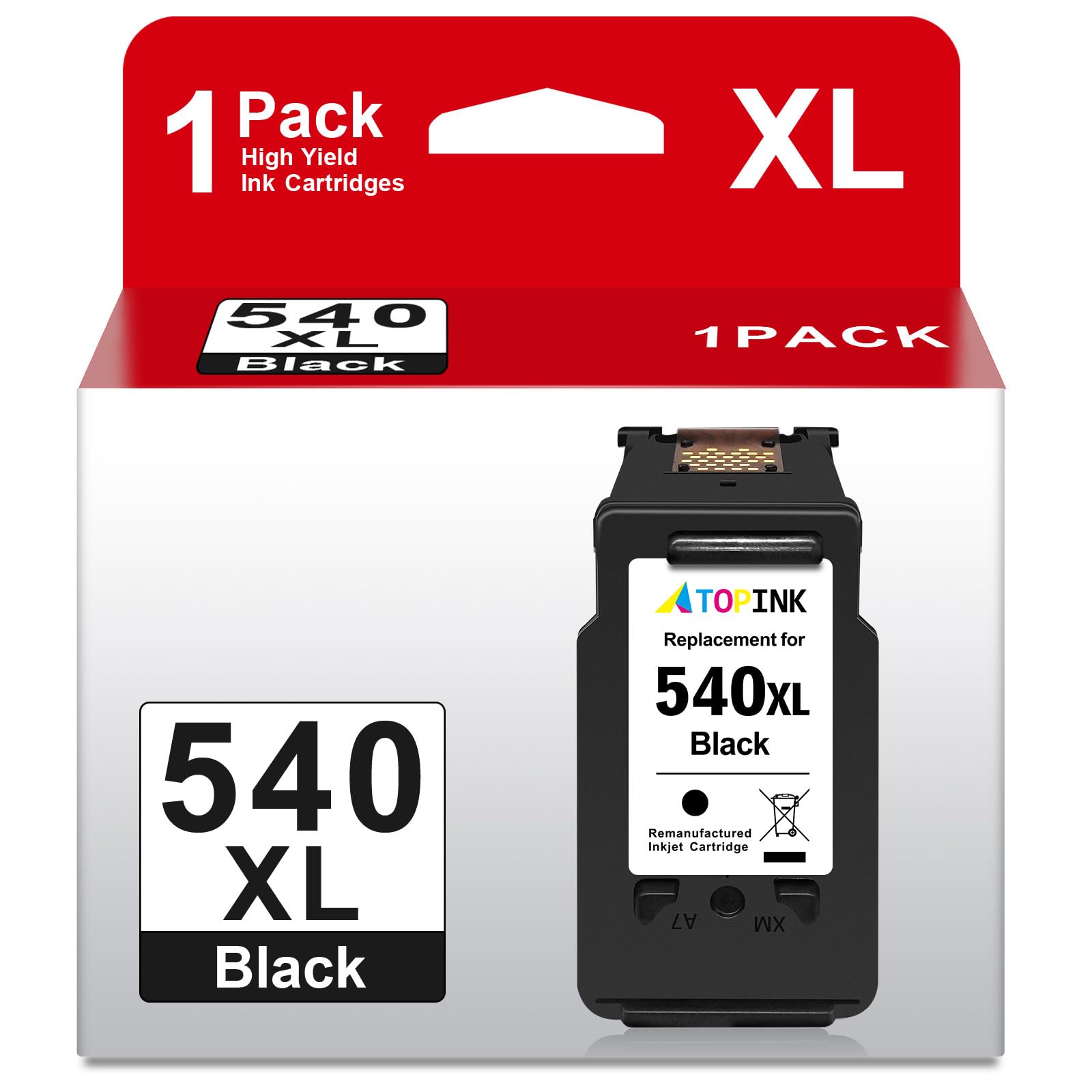 540XL Black Ink Cartridge, PG-540 PG 540 XL PG540 Black Replacement for Canon 540 Ink Cartridges for Canon TS5150 Ink Cartridges for Pixma TS5150 MG3650s MG3600 MG3650 TS5151 MX475 MG4250 MG3250
