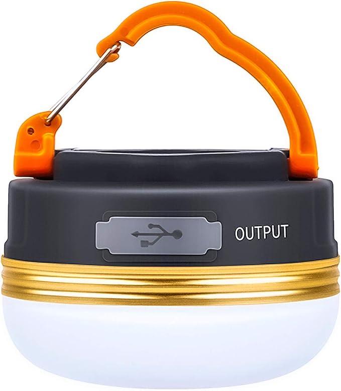 Hongtellor Camping Light, USB Rechargeable LED Tent Light with Magnetic