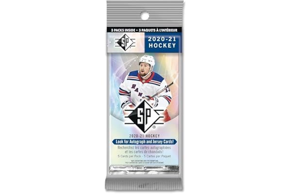 NHL Upper Deck 2020-21 SP Hockey Trading Card HANGER Box [3 Packs]