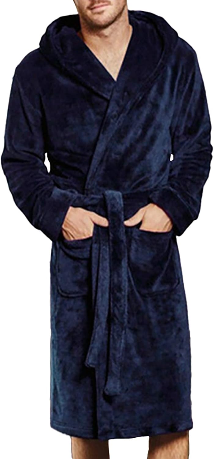Superweicher Luxus-Fleece-Bademantel – Herren-Bademantel Premium
