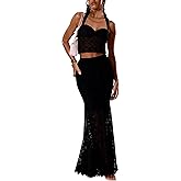 GERT COREL Women's Two Piece Going Out Outfits Twist Front Halter Sexy Cami Halter Tops And Skirt Summer Set Beach Outfits