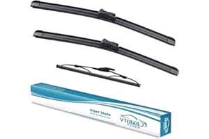 VTOGOI Wiper Blades With Rear Wiper Blades Set For Land Rover Range Rover Evoque 2012-2019 Automotive Replacement Windshield Wiper Blades, That Meet OEM Quality Easy DIY Install 24"+21"+10" (Set of 3)