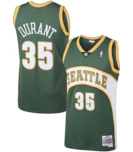 Amazon.com: Kevin Durant Seattle Supersonics #35 White Youth 8-20