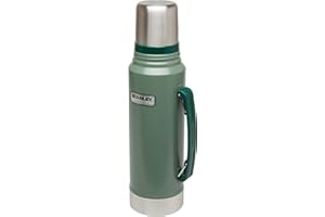 Stanley Classic Vacuum Insulated Wide Mouth Bottle - BPA-Free 18/8 Stainless Steel Thermos for Cold & Hot Beverages – Keeps Liquid Hot or Cold for Up to 24 Hours