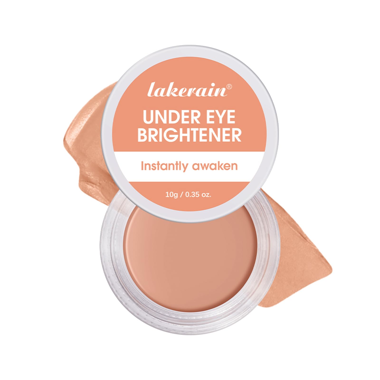 Photo 1 of Under Eye Brightener & Concealer - Hydrating Color Corrector for Dark Circles, Lightweight Undereye Brightening Cream with Hyaluronic Acid & Shea Butter, Smooth & Blendable (Warm Nude, 1)