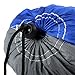 OuterEQ Portable Parachute Nylon Fabric Travel Camping Hammock Blue/Grey