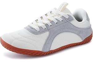 WHITIN Women's Wide Barefoot Sneakers | Retro Track-Inspired Trainer | Zero Drop Lifestyle