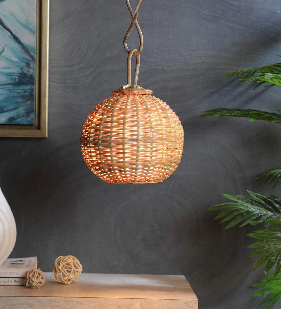 Buy Zilver Handmade and Handcrafted EcoFriendly Hanging Round Lamp