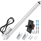 12V Linear Actuator 3000N/660lbs - 18 Inch Stroke, 5mm/s Speed | Waterproof Heavy Duty Linear Motion Actuator with Controller for Industrial, Home Automation