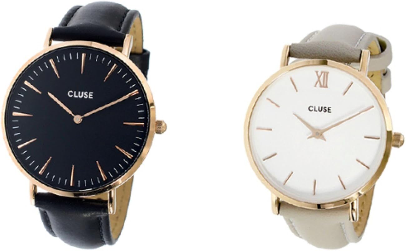 超特価激安 ペアウォッチ クルース Cluse 38mm 33mm レザーベルト ブラック グレー Cl Cl ラッピング無料可能 誕生日 クリスマス 記念日 カップル お揃い Sns 話題 人気 安い 激安 カップル ペアウォッチ クルース Cluse 38mm 33mm レザーベルト ブラック