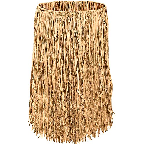 Hawaiian Hula Grass Straw Dance Party Luau Adult Skirt