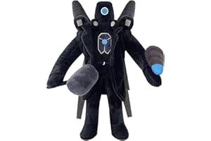 TQJOUJOU Skibidi Toilet Titan Speakerman Plush Toy, Horror Game Speakerman Boss Stuffed Plushie Doll Toys, Collectible Gifts for Fans and Kids (Titan Plus)