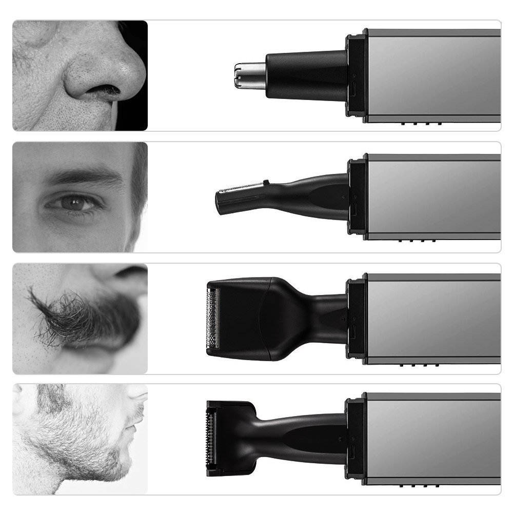 Electric Women Shaver for Women, 4 in 1 Hair Removal,Wishesport Bikini Trimmer Nose Hair Trimmer Eyebrow Trimmer Body Epilator for women Painless Hair Remover Groomer