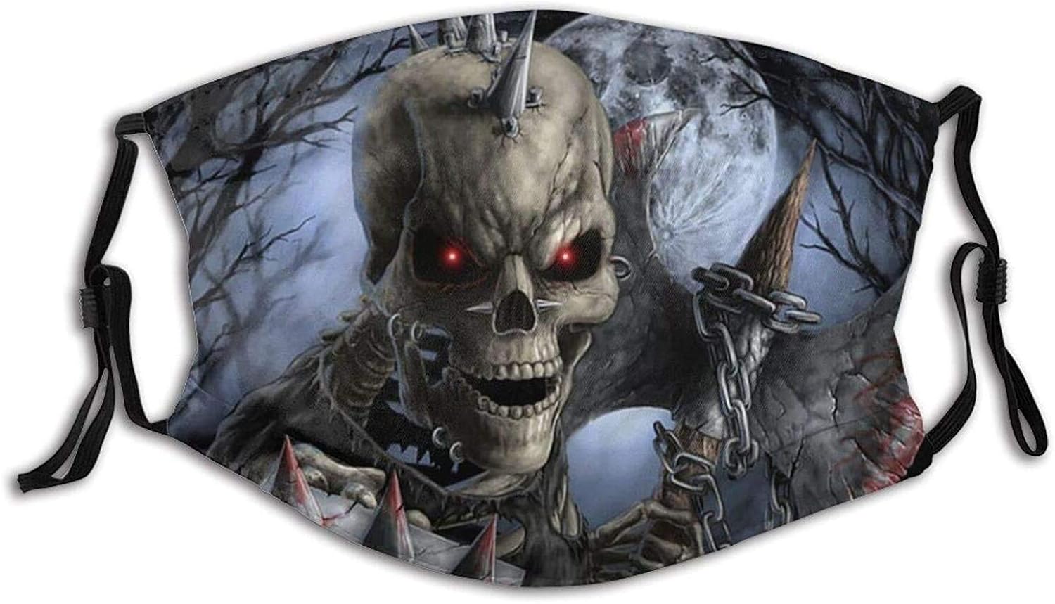 Face Mask for Halloween Scary Horror Skeleton Skull Face_Mask Washable Reusable Face Bandanas