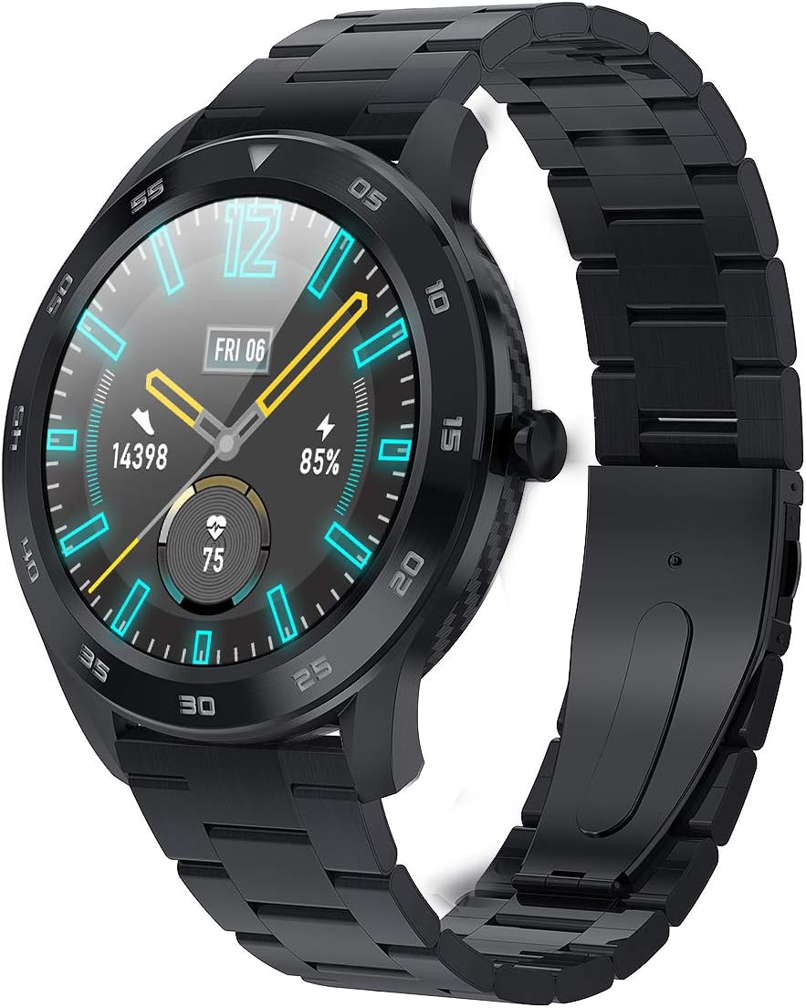 ECG + PPG Heart Rate Monitor Fitness Activity Tracker Health Smart Watch Blood Pressure & Pressure Sleep Monitor IP68 Waterproof IPS Color Screen