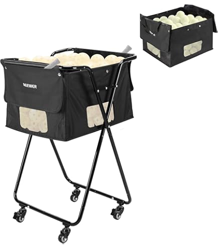 Amazon.com : Prince PL055 Tennis Ball Basket, Compact Type
