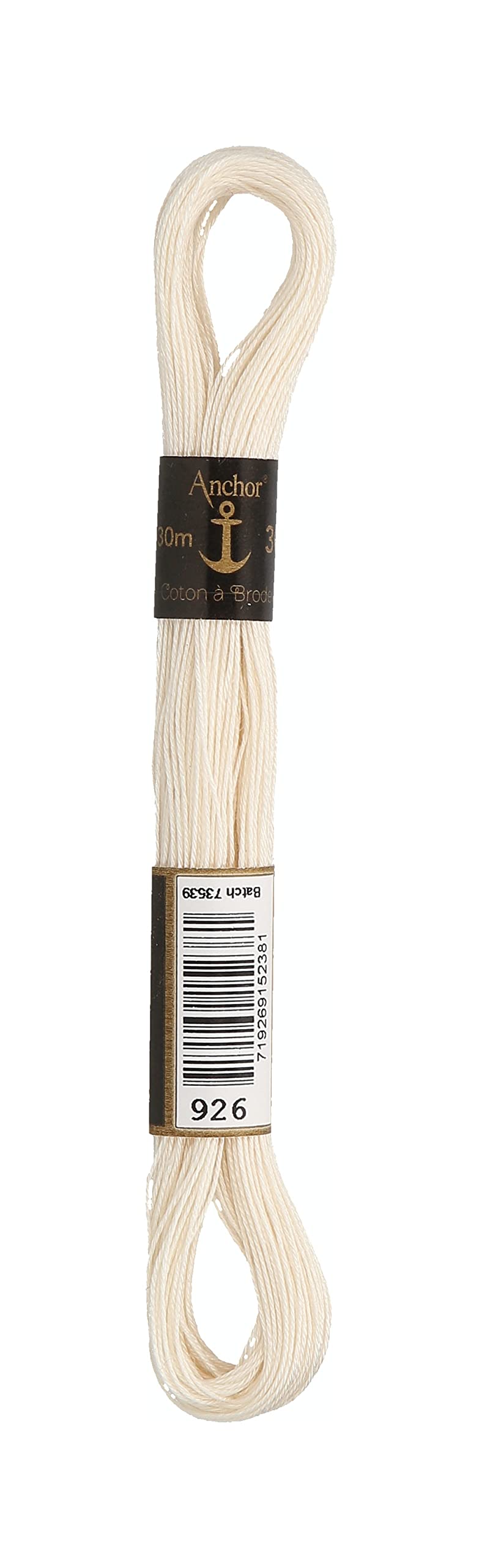 Anchor 4386030-00926 Embroidery Thread, 100% Cotton, 926, 4-Ply, Thickness 30, 30 m, 3 g