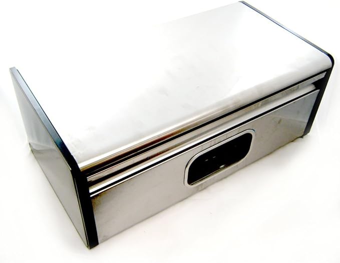 Stainless Steel Silver Bread Box 18.25 Kitchen & Dining