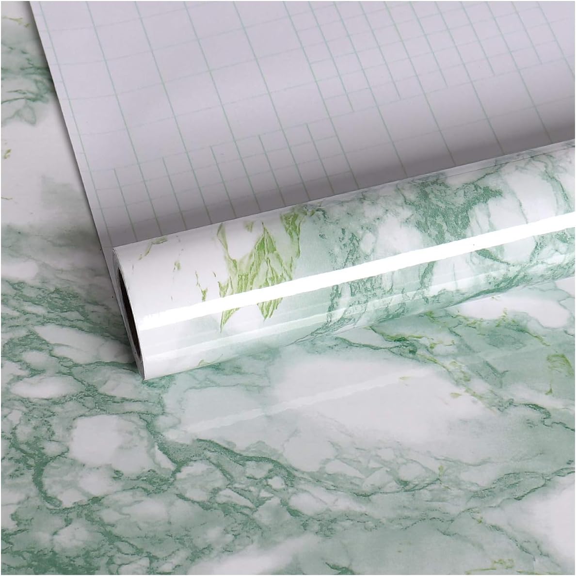 VEELIKE Marble Wallpaper Vinyl Kitchen Worktop Covering Self Adhesive Sticky Back Plastic Roll 40cm x 300cm Contact Paper Washable Wallpaper for Kitchen Bedroom Dining Room