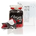 KindNotes Glass Keepsake Gift Jar with Blank Papers to Write-Your-OWN Messages - Romantic I Love You