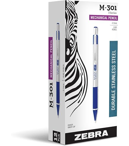 Amazon.com: Zebra Pen M-301 - Lápiz mecánico, barril de acero
