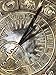 Rome Solid Zodiac Sundial, Brass