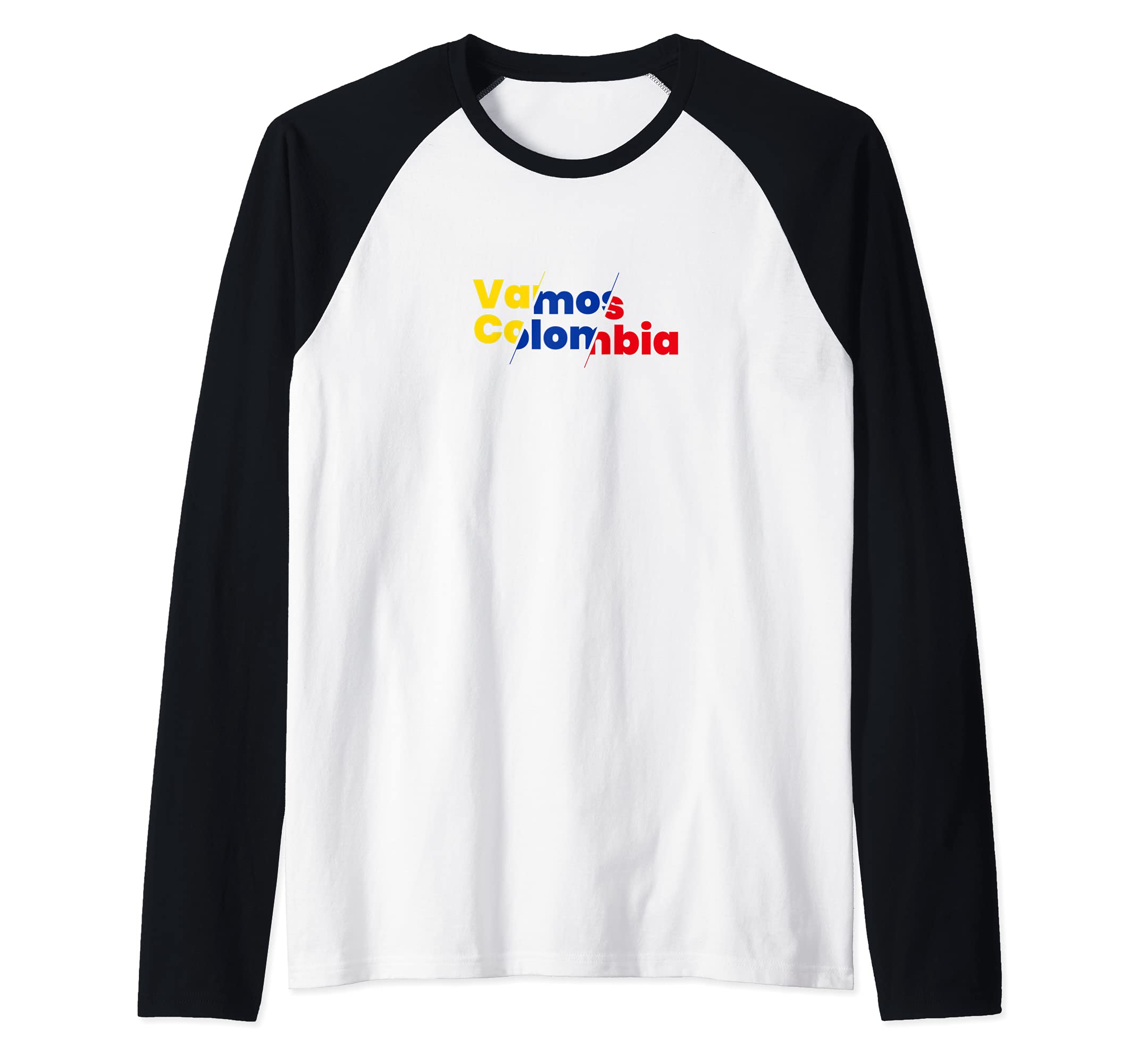 Flag Colombia Raglan Baseball Tee