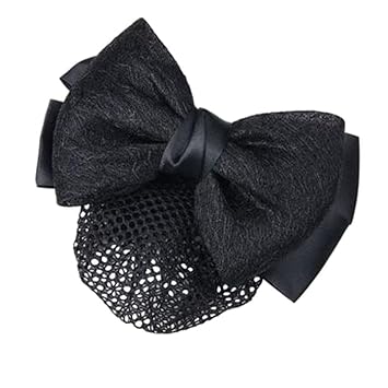 Amazon Com 2pcs Snood Net Hairnet Hair Clip Bun Cover Bow